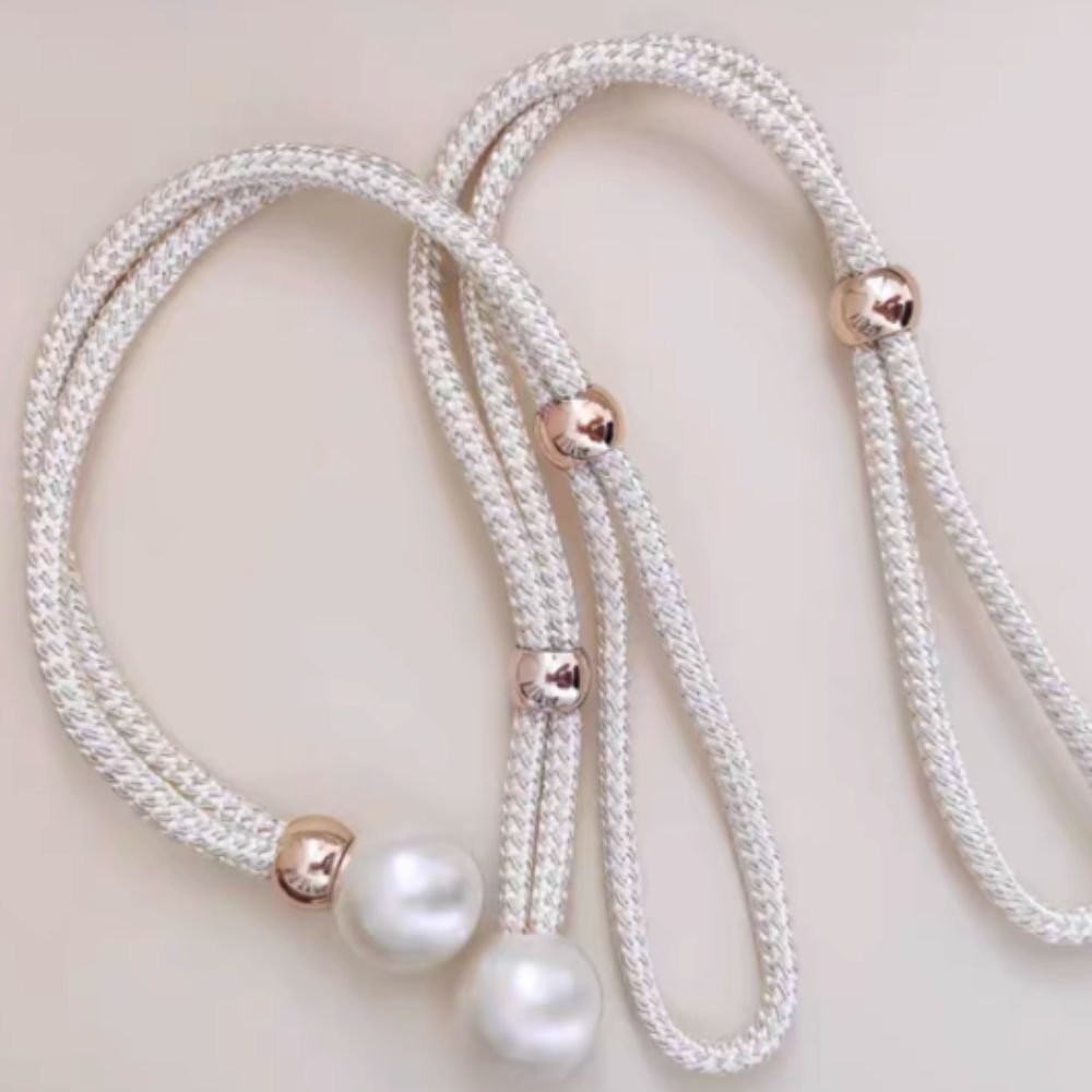 Lustrous Pearl Gardinband | 2 Delar Set