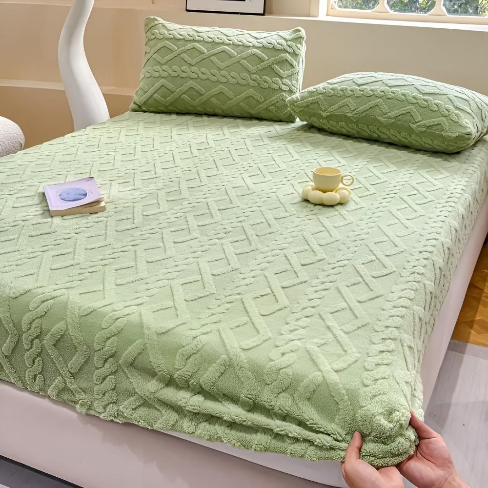 Premium Velvet Sherpa Sängset