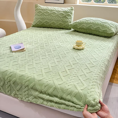 Premium Velvet Sherpa Sängset