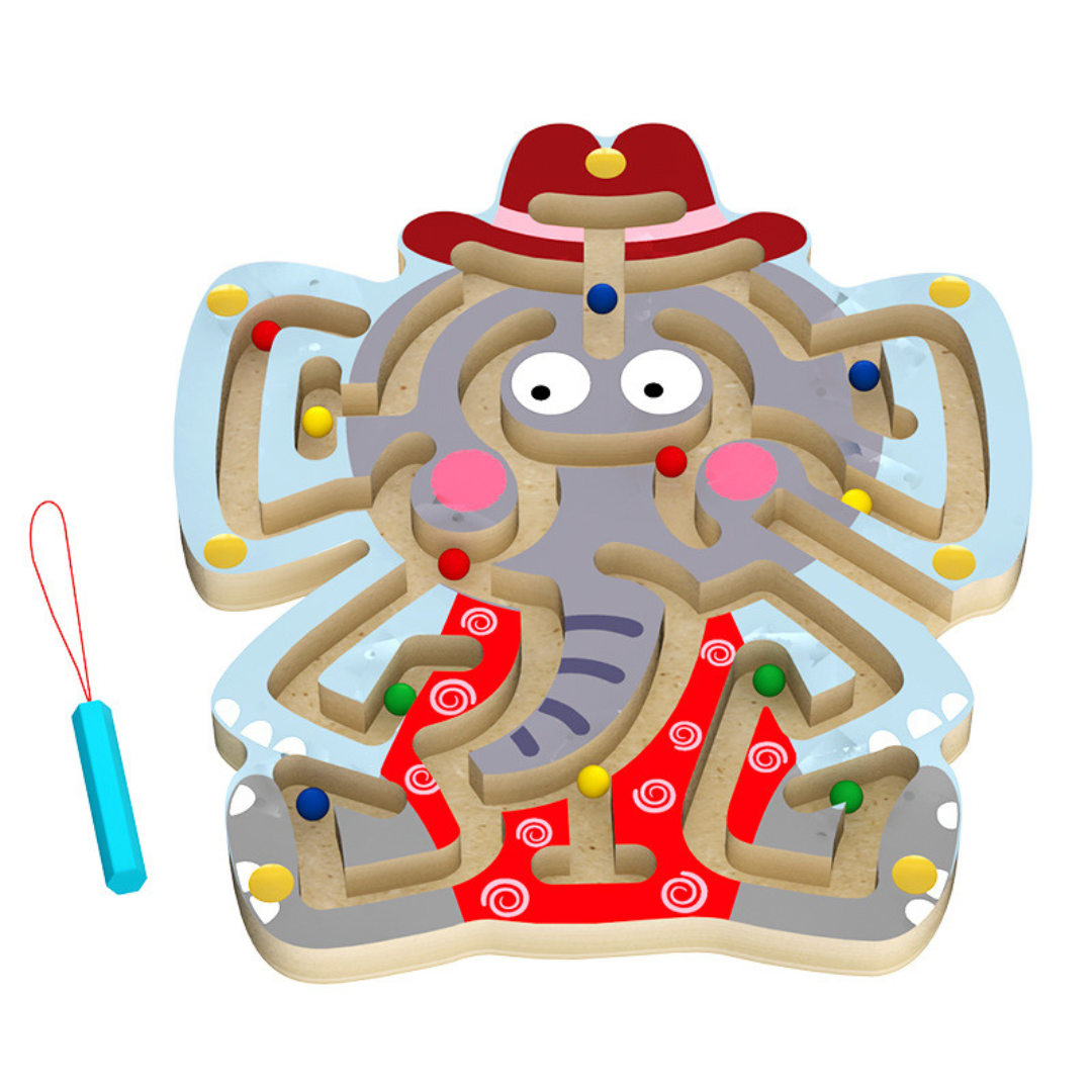 KiddieMaze - Montessori Magnetisk Labyrint