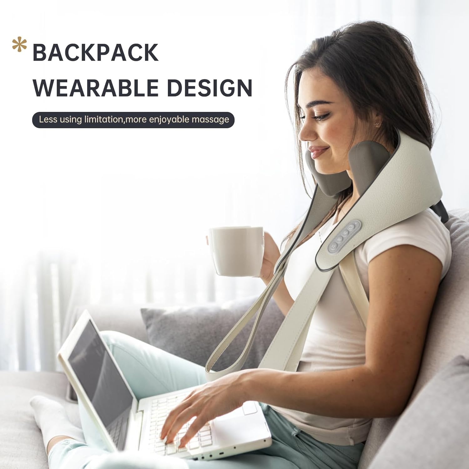 Elektrisk nack- och ryggmassagerare - Omedelbar smärtlindring