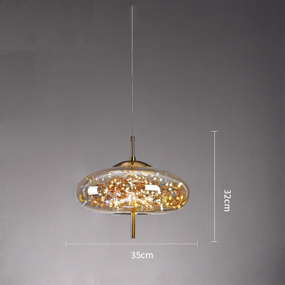 Kristallaccentuerad LED-taklampa – Kontemporär stil