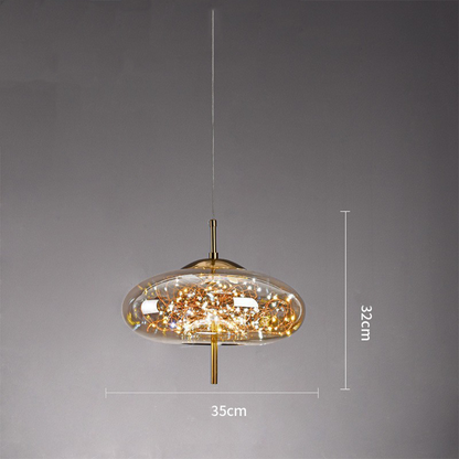 Kristallaccentuerad LED-taklampa – Kontemporär stil