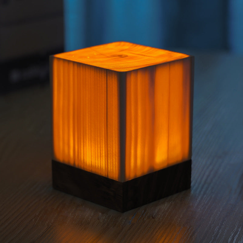 Houthart - Trådlampa med Ackumulator och Touch Control