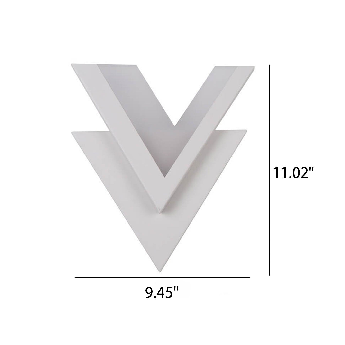 Minimalistisk V-formad LED-vägglampa