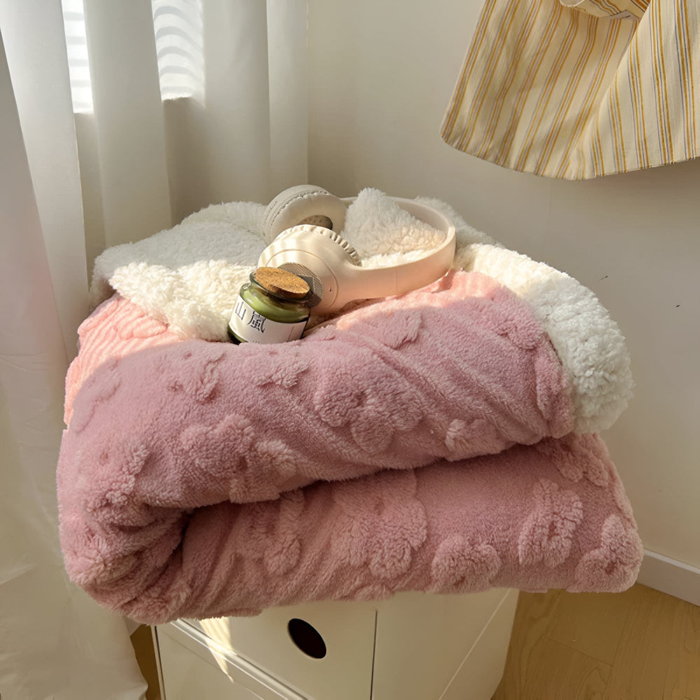 Snugglefilt med blommönster