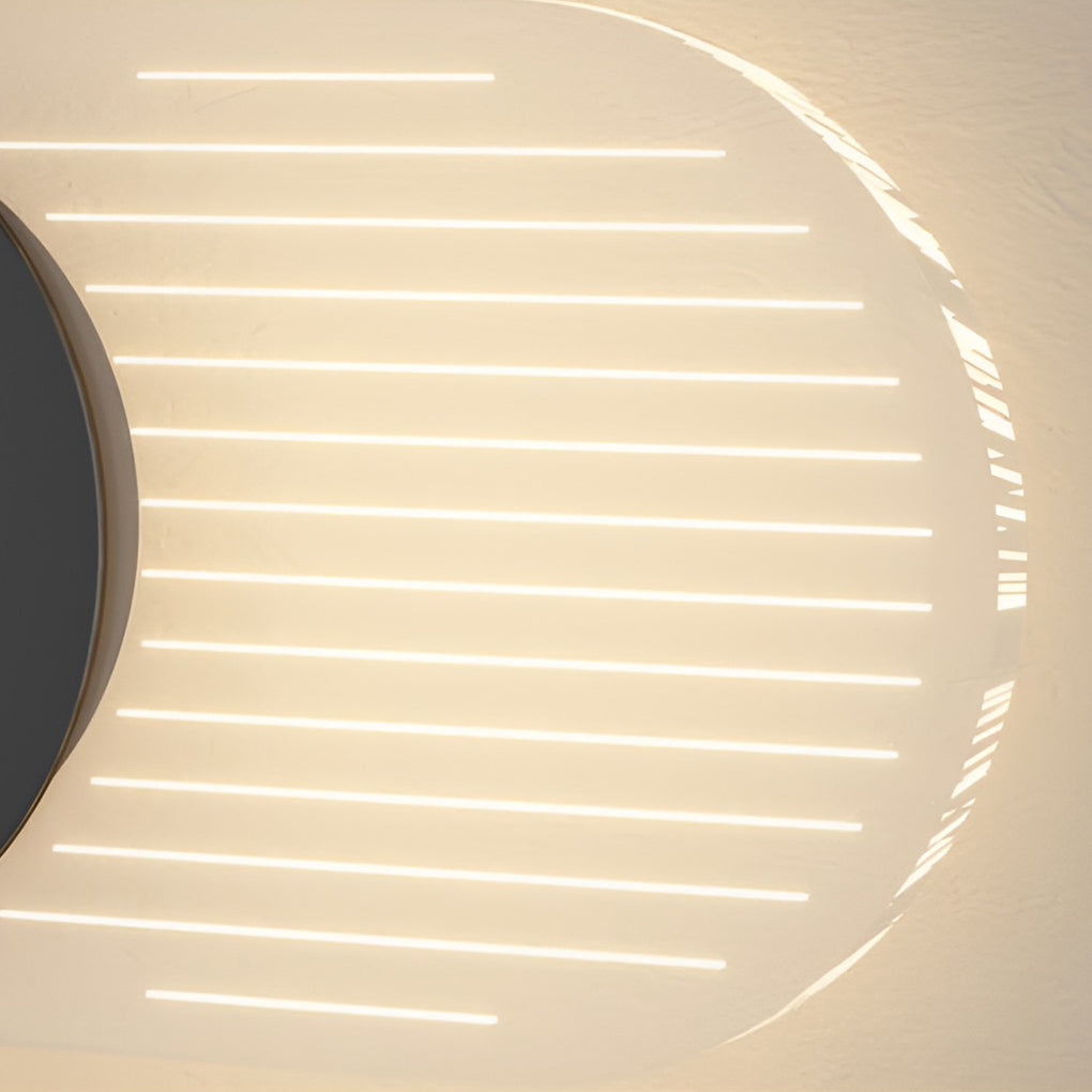 Väggklocka | Led-ljus | Tyst rörelse | Ambient glöd | Kreativ modern design