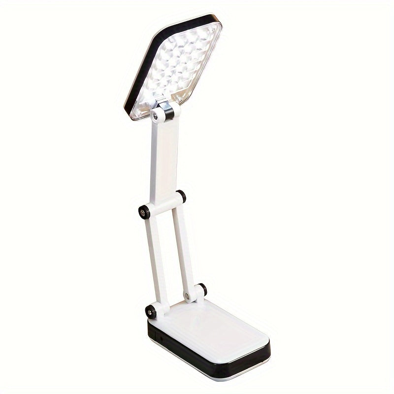 BrightFlex - Oogskyddande LED Bordslampa med Fällbar Svängarm, Batteri och USB Dubbel Matning