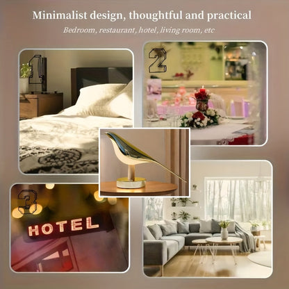 Fågel-formad LED-lampa - Elegans och lugn i varje utrymme