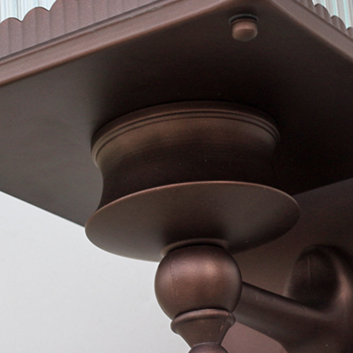 Utomhusvägglampa med rektangulär retrohölje