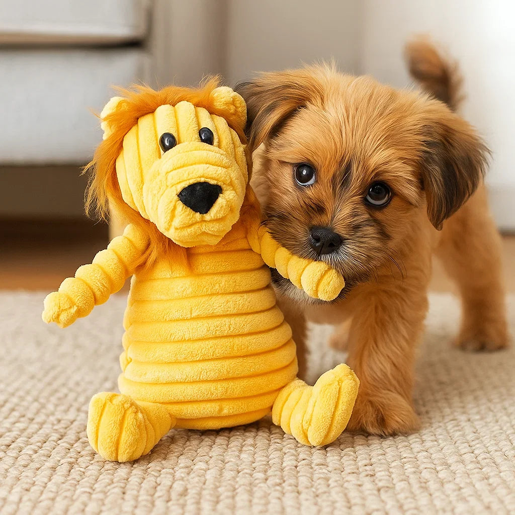 Hundleksak Pluffig Squeaky Tuggedyr