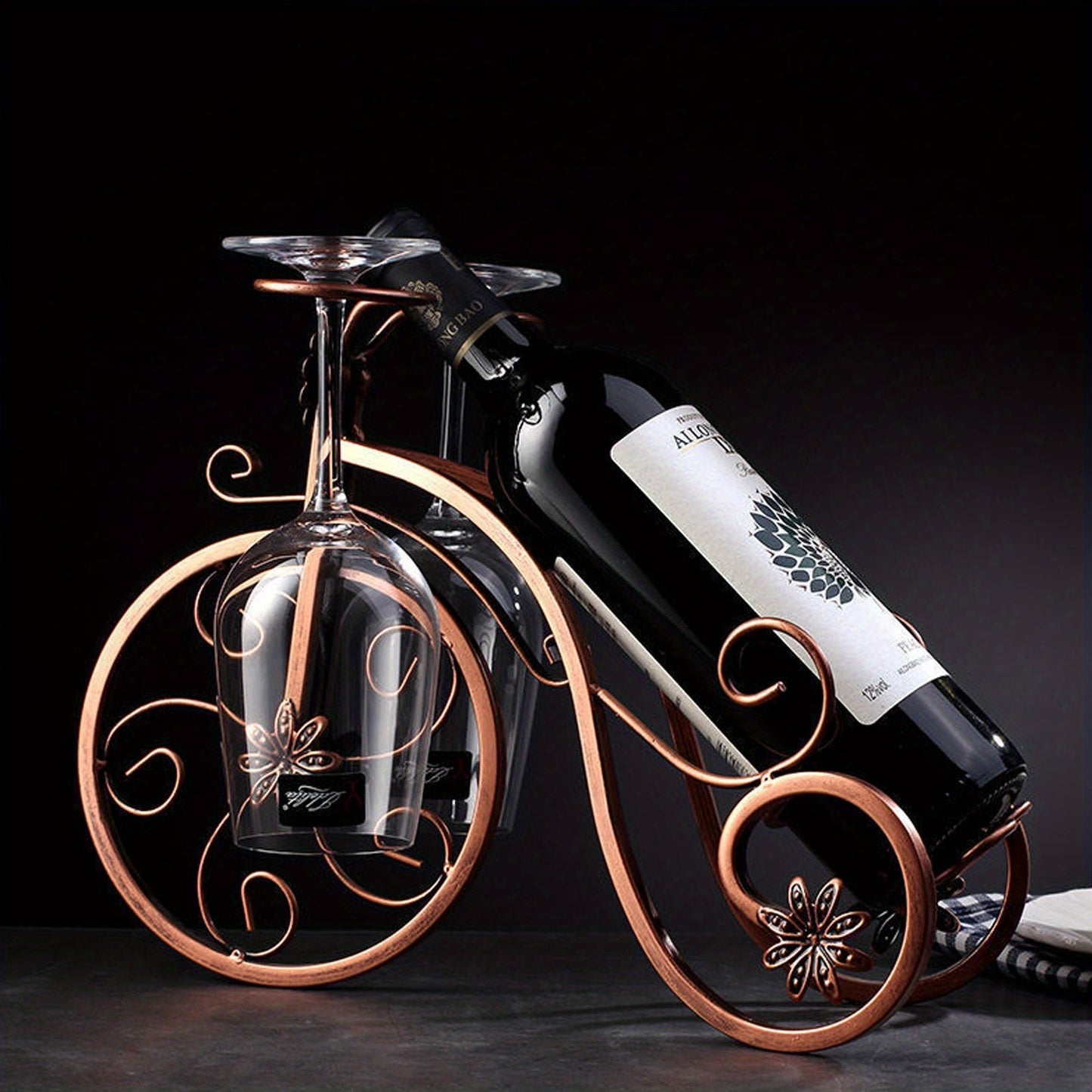 Vin Cykel Flaska Hållare - För en Finsmakande Smak