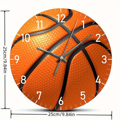 HoopsTime - Stille Basketbollar Klocka, Batteridriven