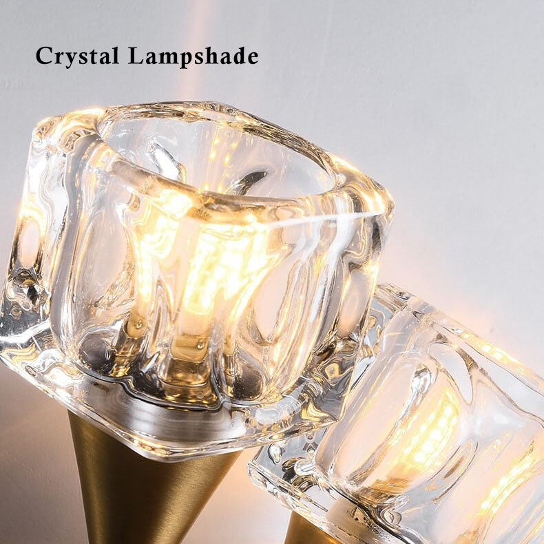 PetalGlow - Modern Blomformat Vägglampa med Två Ljus