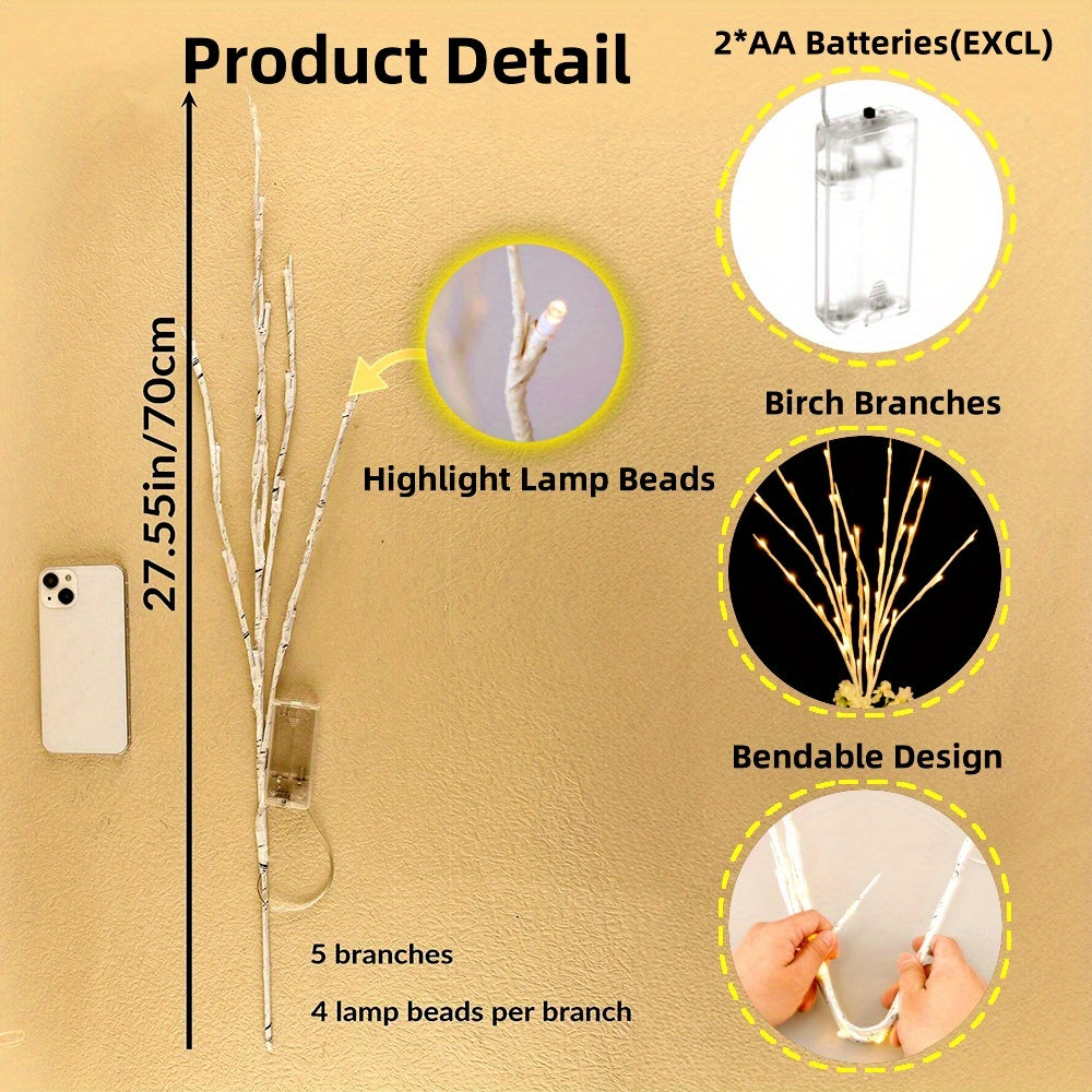 BranchGlow - Majisu LED Taklampa, 69,85 cm, 20 LED Varm Vit