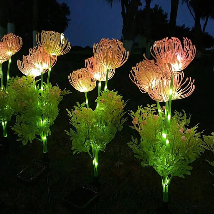 Fairy Flower LED Lamp – Lurig blommönster i stål