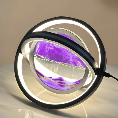 TranquilDune Lampa – 360° roterbar sandkonst nattlampa