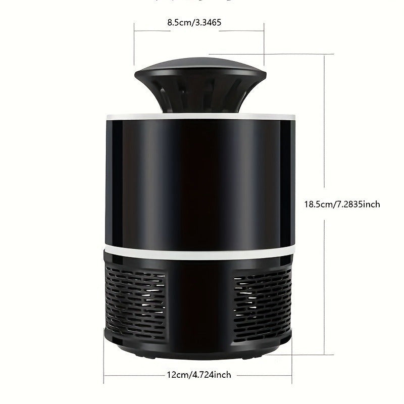 Carvallo LumoSilent | Tyst & Effektiv | Med USB-anslutning & Blåljus | För Inomhus & Täckta Utomhusområden