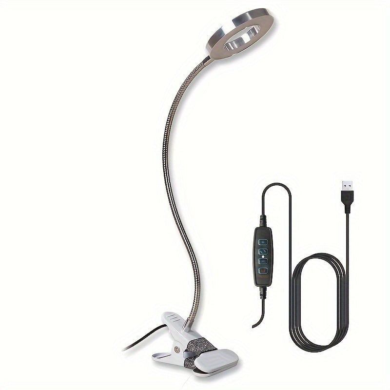 LED Förstoringsglaslampa med Klämma – Perfekt för Handsfree-arbete och Precision