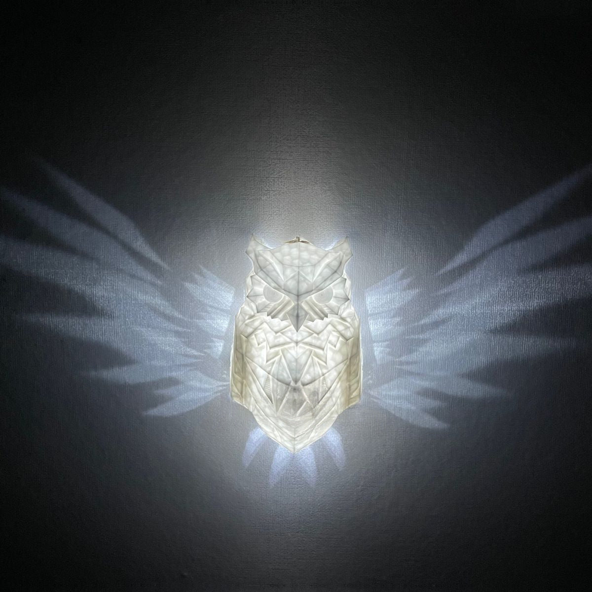 UggleGlow - Geometrisk Uggla LED Väggdekoration för Säsongsfirande