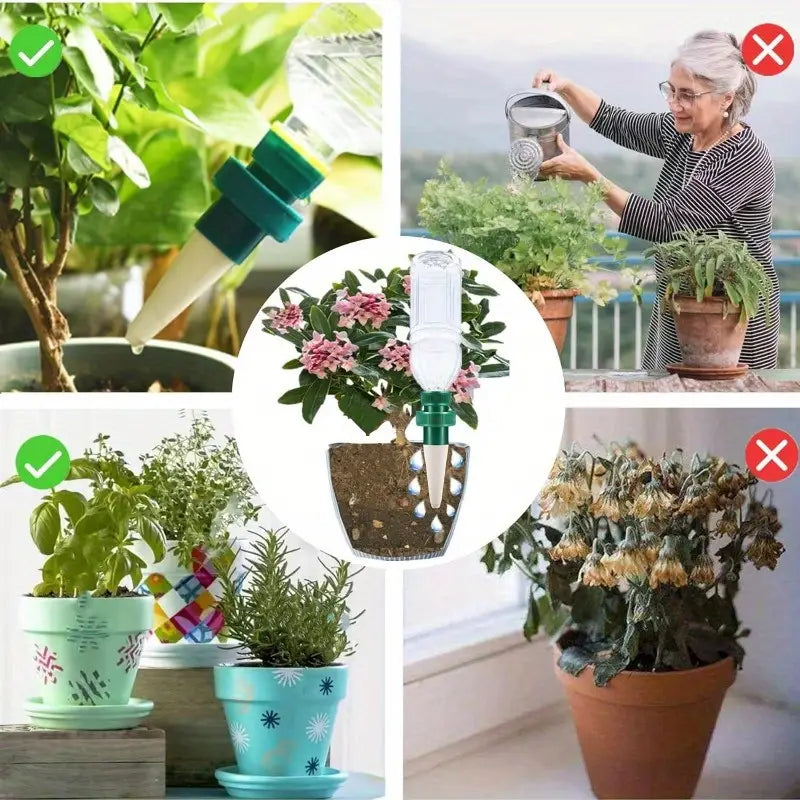 Självvattnande spetsar för växter – Automatiska droppspetsar för flaskor