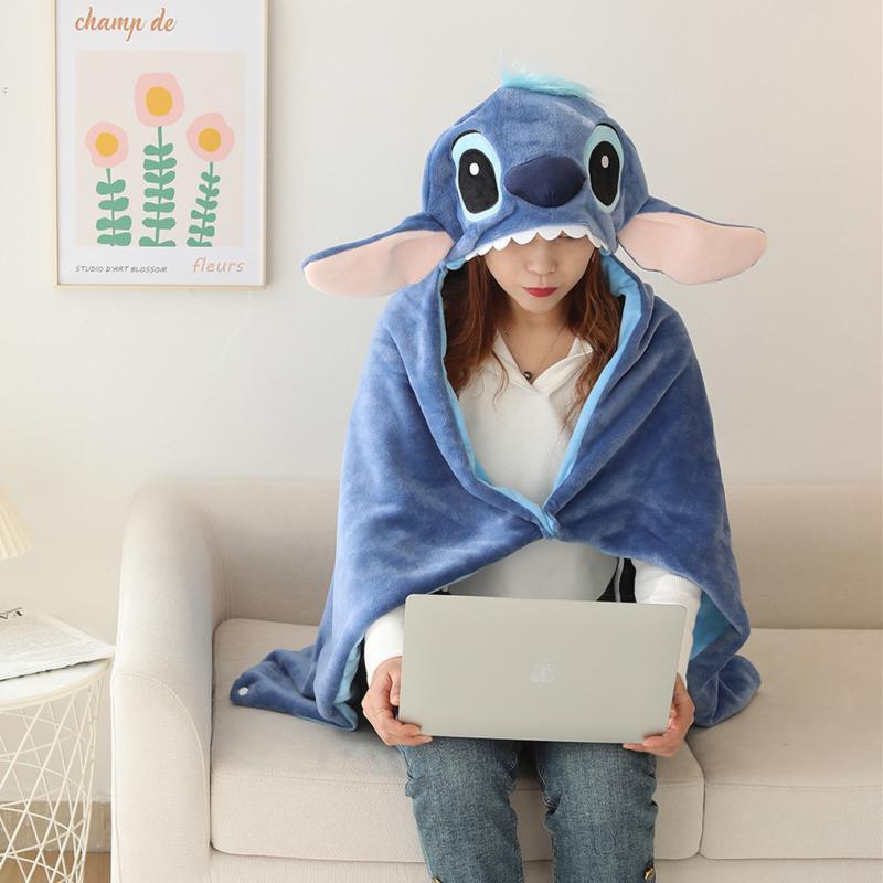 Disney Stitch Hoodie Filt – Varm och Söt för Sommargyllene Nätter eller Högtider
