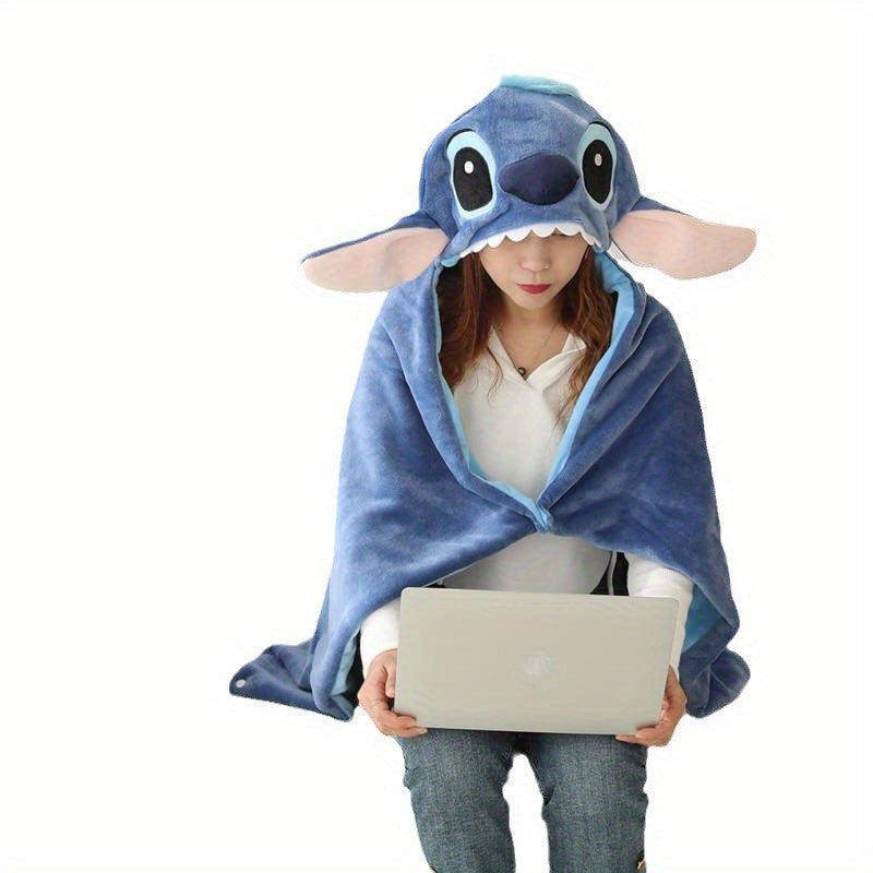 Disney Stitch Hoodie Filt – Varm och Söt för Sommargyllene Nätter eller Högtider