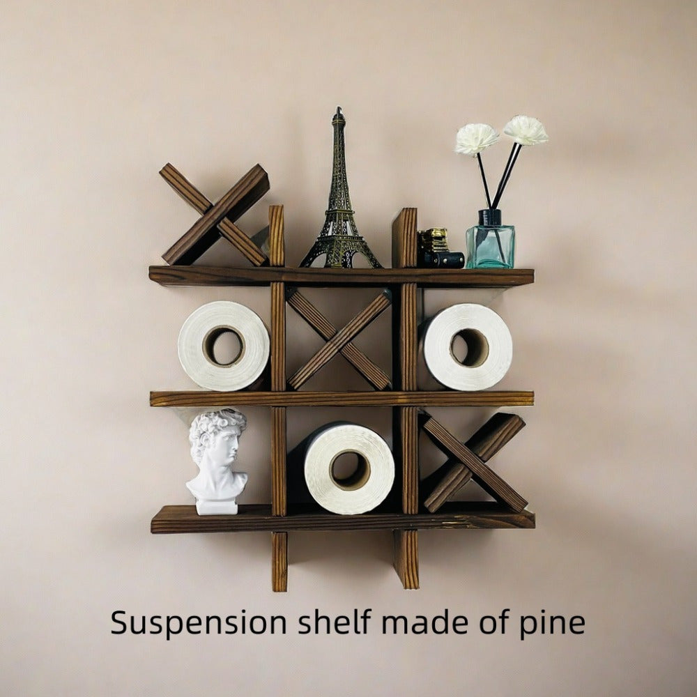 Rustik Trä Toalettpapperhållare – Inspirerad av Hantverksmässigt Träarbete