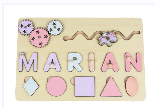 Personligt Trä Namn Pussel