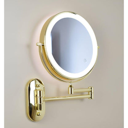 GlamGlow Mirror - Återuppladdningsbar, hopfällbar förstoring-LED-makeup-spegel