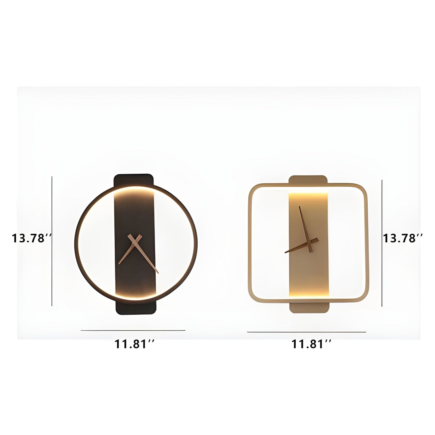 TimeLight - Modern justerbar LED-vägglampa i klockform