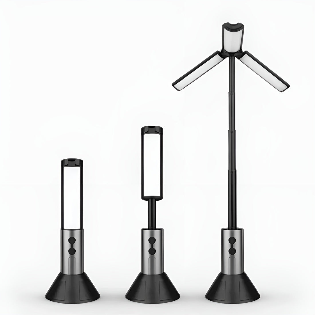 LED Campinglampa med USB – Fällbar &amp; Uppladdningsbar | 270° Svängarm &amp; Flera Ljusstyrkor