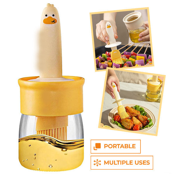 Carvallo – Den praktiska oljedosern med integrerad silikonborste!