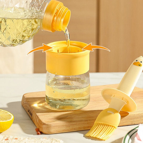 Carvallo – Den praktiska oljedosern med integrerad silikonborste!