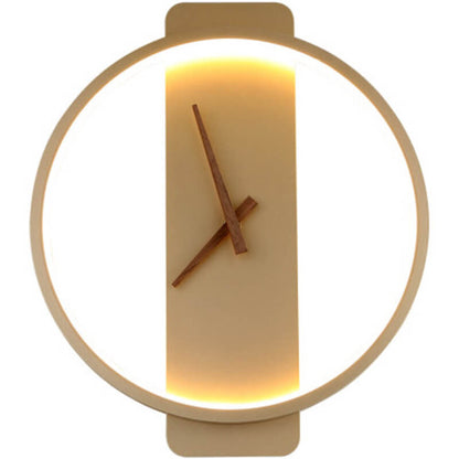 Modern, minimalistisk, klockformad LED-vägglampa med 1 ljus