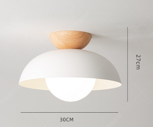 Taklampa Trä Modern Kuppel Fast Montage