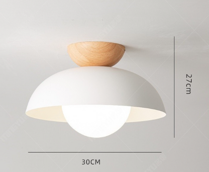 Taklampa Trä Modern Kuppel Fast Montage