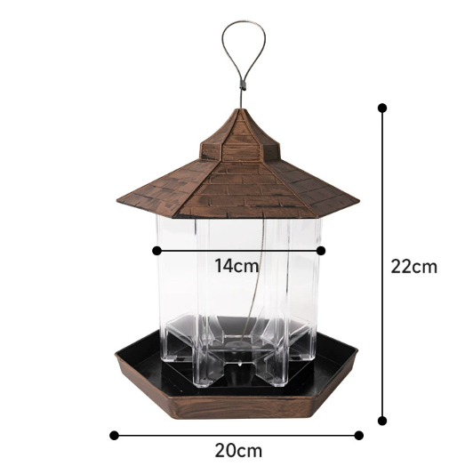 Fågelmatare Hängande Koppartak Utomhus