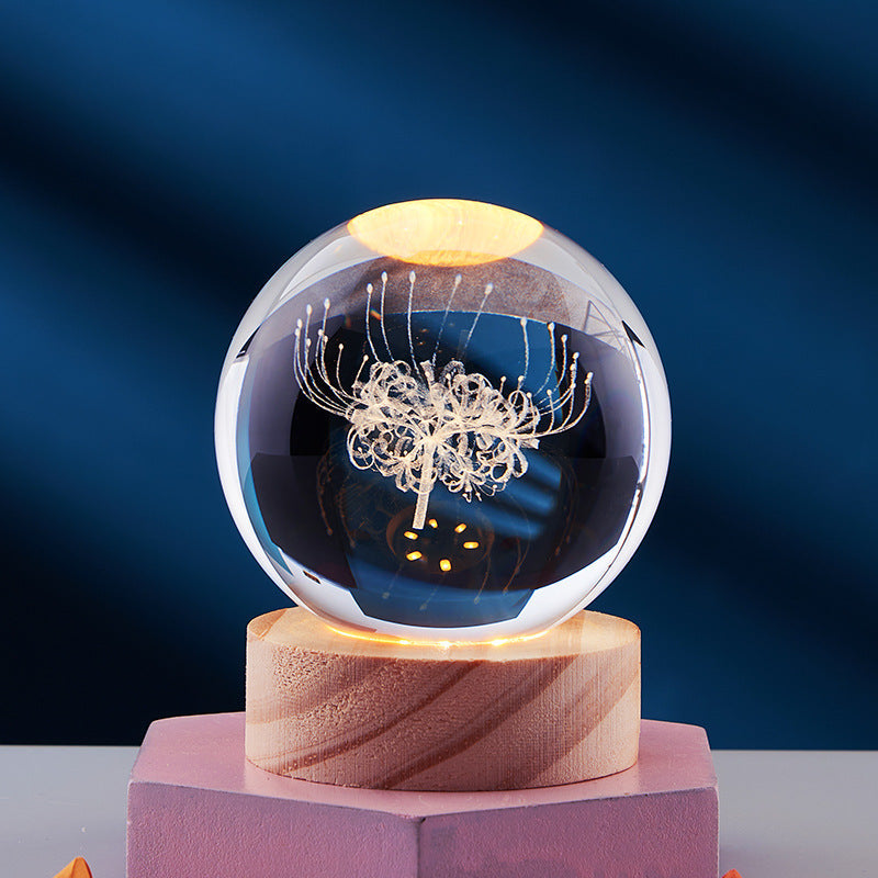 CrystalLight - 3D Kristall Nattlampa