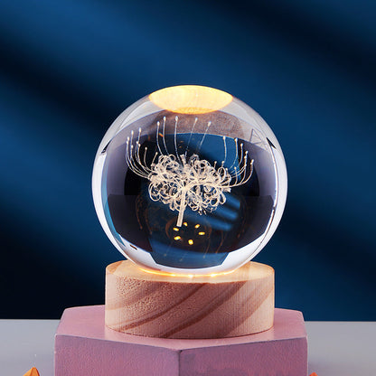 CrystalLight - 3D Kristall Nattlampa