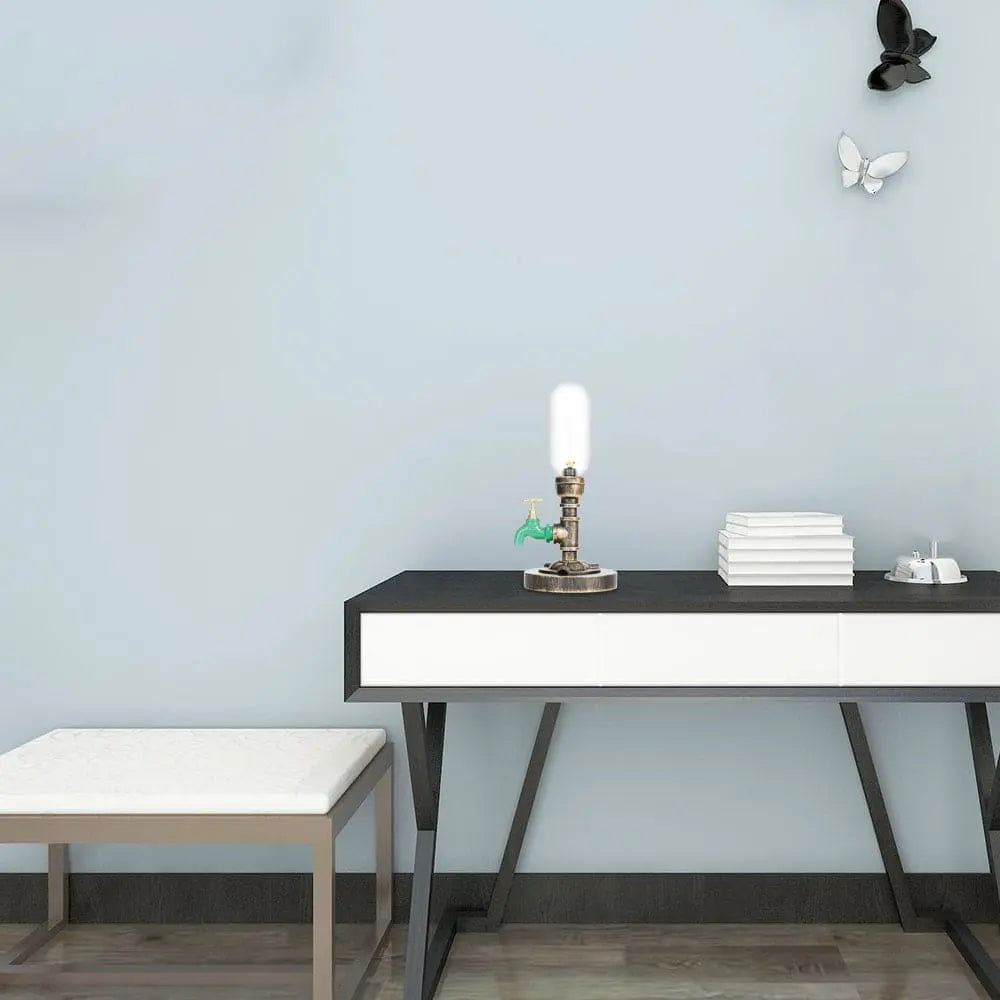 Carvallo - Bordslampa Design Industriell med Metallrör