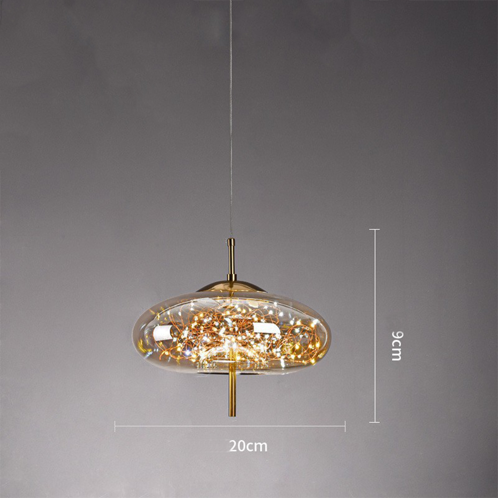Kristallaccentuerad LED-taklampa – Kontemporär stil