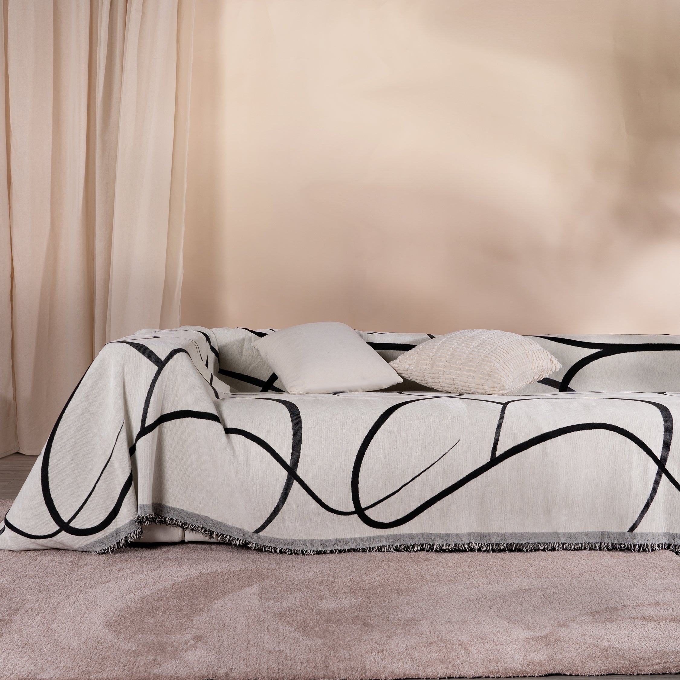 Geometrisk Boho Stil Soffa/Söngtäckning