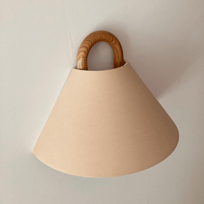 Vägglampa Modern Trä Tyg Sconcelampa
