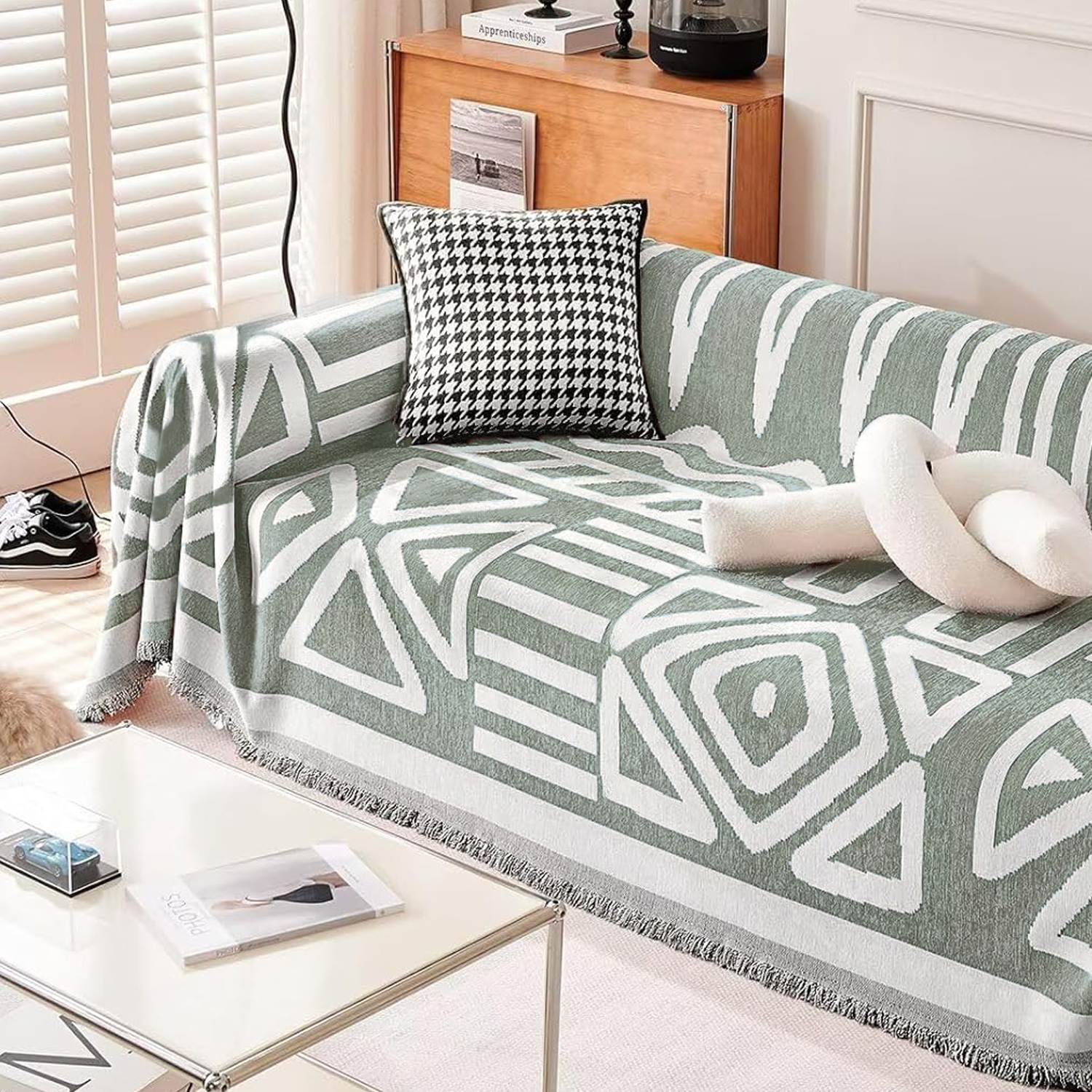 Geometrisk bohemisk stil sofföverdrag - Modern, stilfull och hållbart soffa skydd