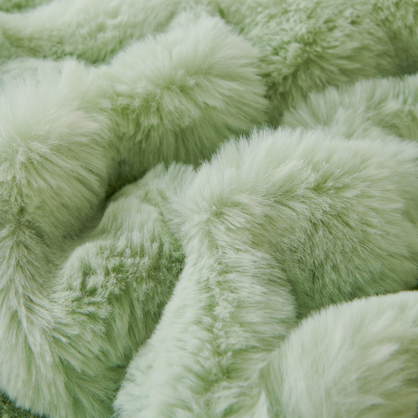 Luxe Ripple Faux Fur Sofföverdrag - Modernt, Stilrent & Hållbart Soffaskydd