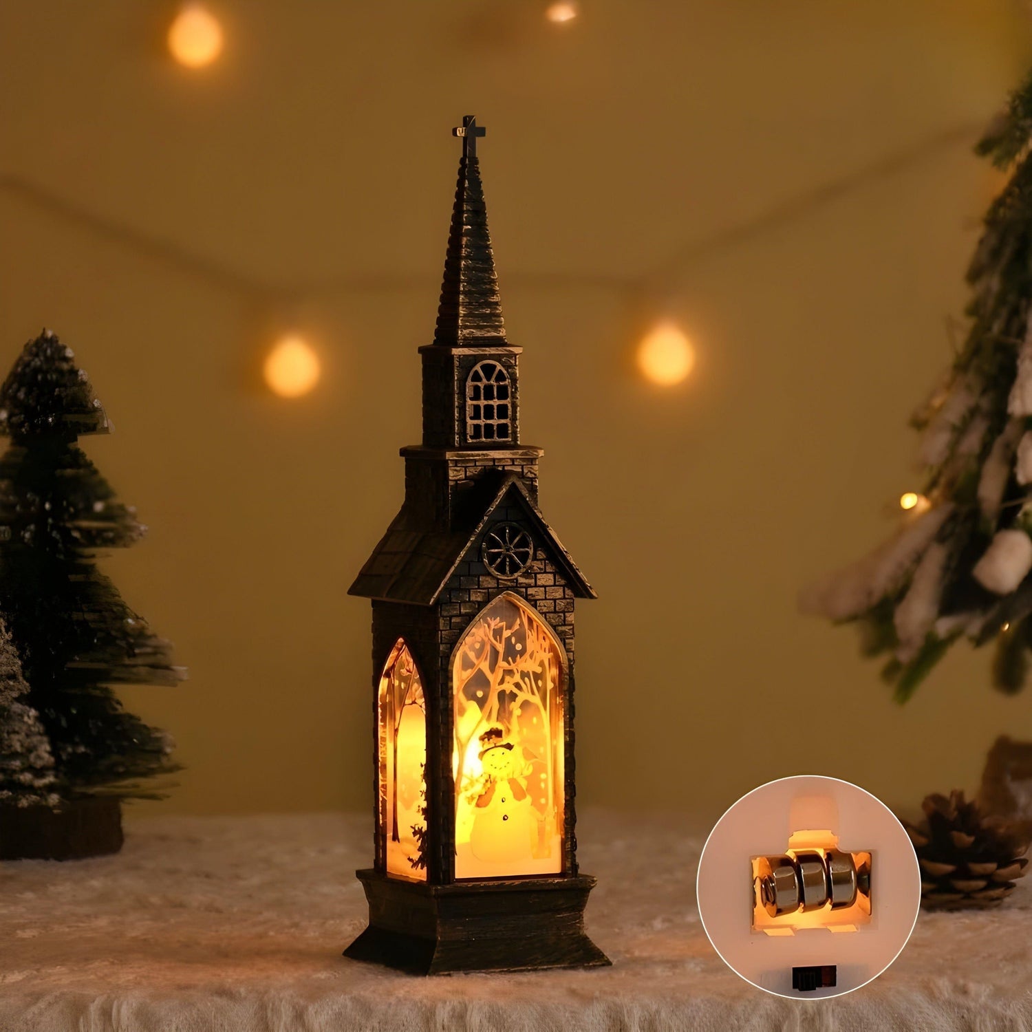 HolidayGlow Light - Modernt julornament LED-ljus