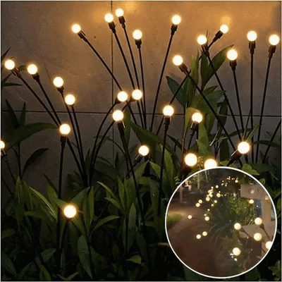 SunTwinkle – Solcellsdrivna eldfluge-lampor för trädgården