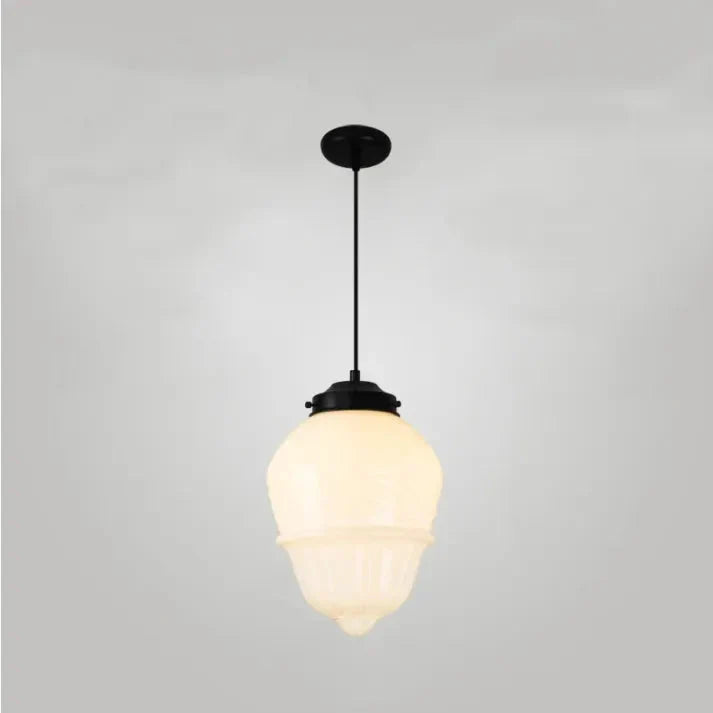 Lunara | Geometrisk mjölkglas pendellampa i vitt