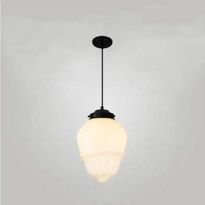 Lunara | Geometrisk mjölkglas pendellampa i vitt